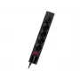 Regleta con protección contra sobretensiones TRACER PowerGear Tracer 47138 5 m negra con cable de 5 m