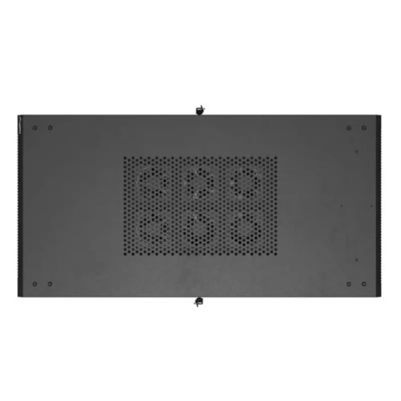 Armario rack LANBERG FF01-6222-12B 22U 600x1200 mm negro con puertas frontal y trasera de cristal
