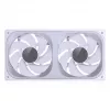 Jonsbo ZB-240WR Infinity Mirror ventilador, ARGB, PWM, aspas invertidas, 240 mm, blanco