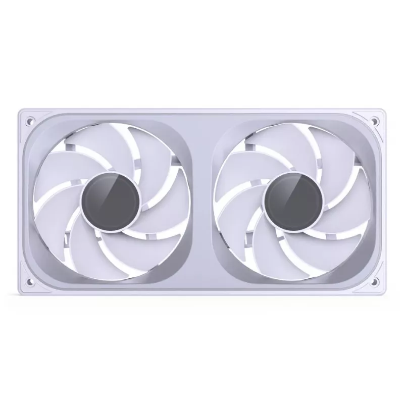 Jonsbo ZB-240WR Infinity Mirror ventilador, ARGB, PWM, aspas invertidas, 240 mm, blanco
