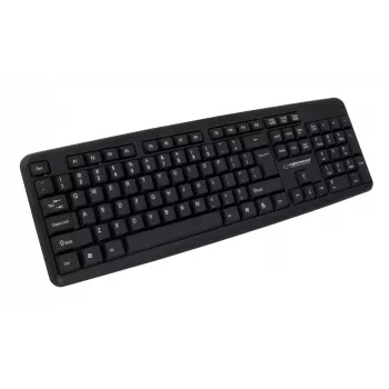Teclado con cable ESPERANZA EK134 Full-Size 100% USB, negro, cable de 1,45 m