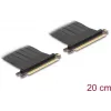 DeLOCK 81500 Tarjeta Riser PCIe 3.0 x16 con cable de 20 cm
