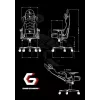 Silla gaming GEMBIRD GC-SCORPION-04X negro-naranja diseño ergonómico, asiento ajustable, respaldo alto