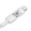 Baseus Gem Cable de carga rápida USB a IP 2.4A 2 m Blanco