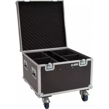Flightcase ROADINGER 4x LED Theatre COB 100 con ruedas (31005194)