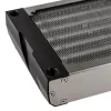 Radiador Aqua-Computer airplex radical 2/480 — aluminio/cobre/acero inoxidable, 520×140×40 mm