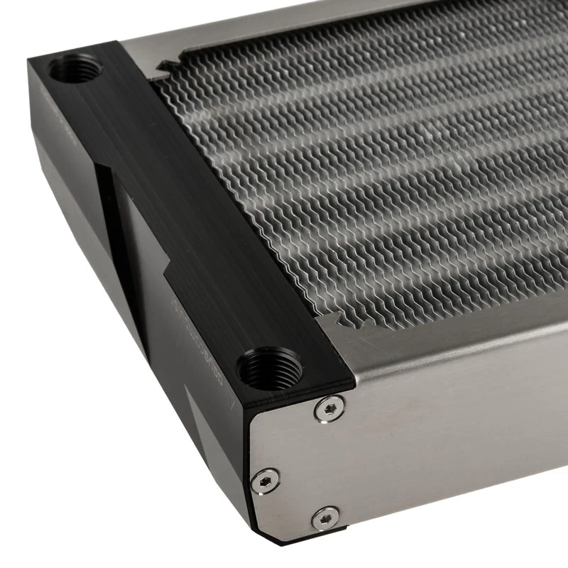 Radiador Aqua-Computer airplex radical 2/480 — aluminio/cobre/acero inoxidable, 520×140×40 mm