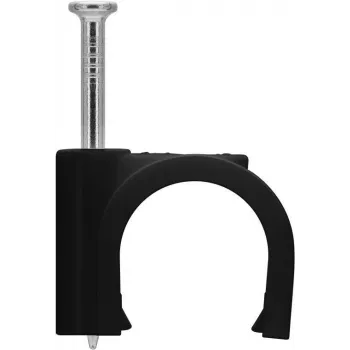 Goobay Clip para cable 14 mm, negro (64685)