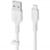 Cable Belkin Cbl Scicone USB-A LTG 2M blc Blanco USB A USB C Lightning