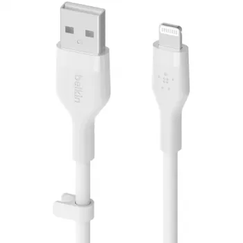 Cable Belkin Cbl Scicone USB-A LTG 2M blc Blanco USB A USB C Lightning