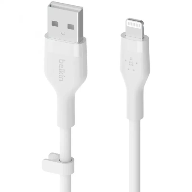 Cable Belkin Cbl Scicone USB-A LTG 2M blc Blanco USB A USB C Lightning