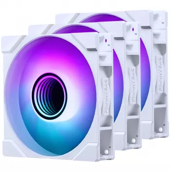 Ventilador de carcasa PHANTEKS 120mm M25G2-120 D-RGB blanco – ventilador RGB de 120mm para carcasa de PC