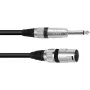 Cable adaptador XLR a 6,3 mm mono Omnitronic 3022519B — 1× XLR 3 polos a 1× 6,3 mm mono, 2 m