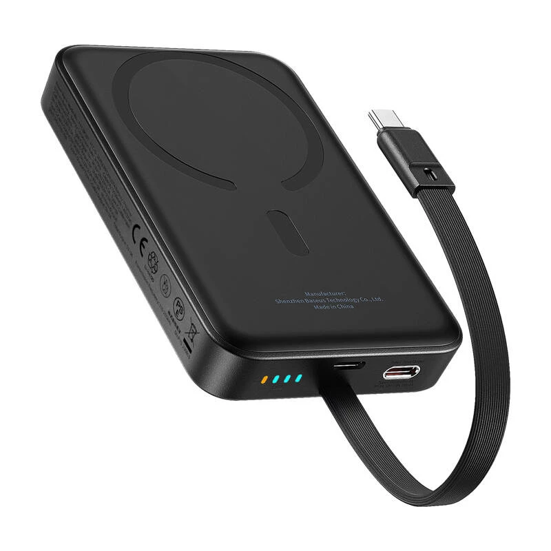 Baseus Mini 10000mAh 30W Powerbank magnética (negra) Bayern Edition