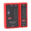 Comprobador de cables de red Unit UT681L para conectores RJ45 y RJ11, comprobación de continuidad y cableado