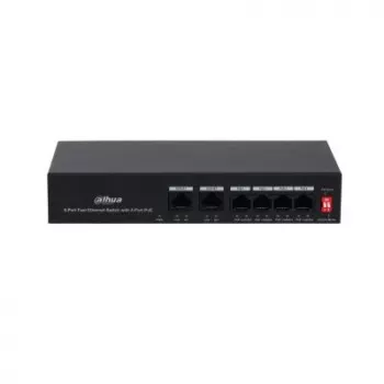 Switch de red Dahua Technology PoE DH-PFS3006-4ET-36 Fast Ethernet (10/100) Power over Ethernet (PoE) negro