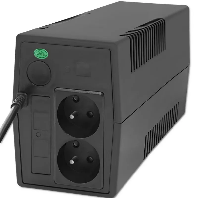 Qoltec 53772 SAI (sistema de alimentación ininterrumpida) line-interactive 0,65 kVA 360 W 1 salida AC