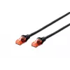 Cable de parcheo Digitus CAT 6 U/UTP LSZH DK-1617-0025/BL