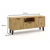 RTV SCANDI 2D1S esbelto roble Artisan