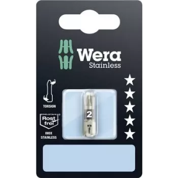 Punta Phillips Wera PZ 2 3855/1 TS SB SiS acero inoxidable D 6.3 1 ud. (05073614001)