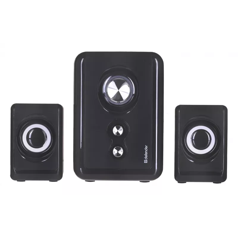 Altavoces DEFENDER V11 11 W con cable 2.1 altavoces satélite de escritorio, USB 5 V, negro