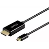 SAVIO CL-190 Cable USB-C a HDMI, 30Hz, 1m, Plástico