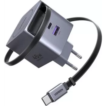 Cargador rápido USB-C / USB-A UGREEN 45W GaN 2 puertos (Modelo 65822)