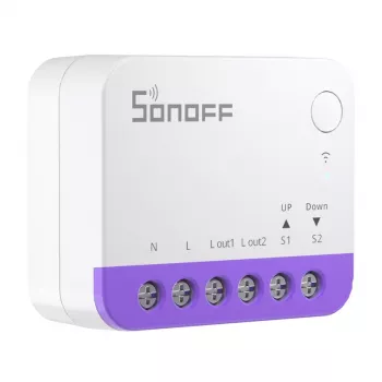 Interruptor inteligente mini WiFi Sonoff MINI-RBS — diseño compacto, control remoto por Wi-Fi