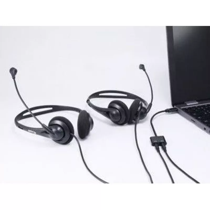 Adaptador DAC de audio USB-C a doble 3,5 mm Equip, USB C, conector macho, 2 x 3,5 mm, conector hembra, 0,15 m, negro