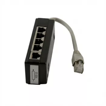 Synergy 21 S215232 - RJ45 - RJ45 - 0,15 m - Negro - Gris