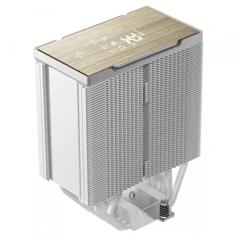 Disipador de aire DeepCool AK700 Digital WH, ventilador de 120 mm, compatible con AM5/AM4/LGA 1700/1200/1155/1151/1150, blanco