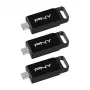 PNY Elite 128 GB USB-C 3.2 Gen 1 memoria USB, pack de 3 (Retail)