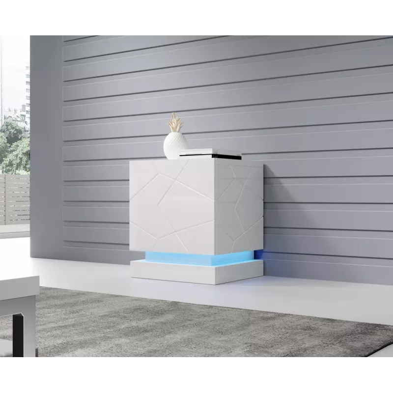 Set de iluminación de noche Cama Meble QIU — LED de superficie azul, alimentación AC, 2 uds.