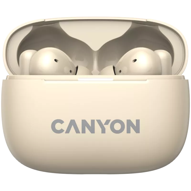 Auriculares con micrófono Canyon CNS-TWS10BG True Wireless Stereo (TWS) in-ear para llamadas/música/deporte/día a día USB Type-C Bluetooth beige (CNS-TWS10BG)