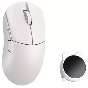Ratón gaming WLMOUSE HUAN, interruptores ópticos Omron - blanco (HUAN-WHITE-O)