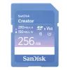 Tarjeta de memoria SD SanDisk Creator UHS-II 256 GB con altas velocidades de transferencia de hasta 280 MB/s