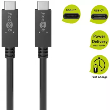 Cable USB Goobay 49254 negro