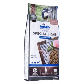 Pienso para perros Bosch Light 12,5 kg — pollo, junior, 13 % proteína, 10 % grasa, saco de 12,5 kg
