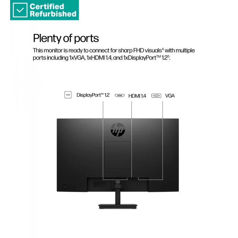 RENEW SILVER HP 327pf Series 3 Pro monitor FHD - 27 pulgadas 1920x1080 FHD 250 nits 100Hz AG, IPS, HDMI/VGA/DisplayPort, inclinable, 1 año de garantía