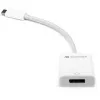 Adaptador USB, conector macho USB-C > conector hembra DisplayPort (Blanco, 11 cm)