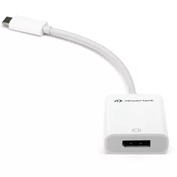 Adaptador USB, conector macho USB-C > conector hembra DisplayPort (Blanco, 11 cm)