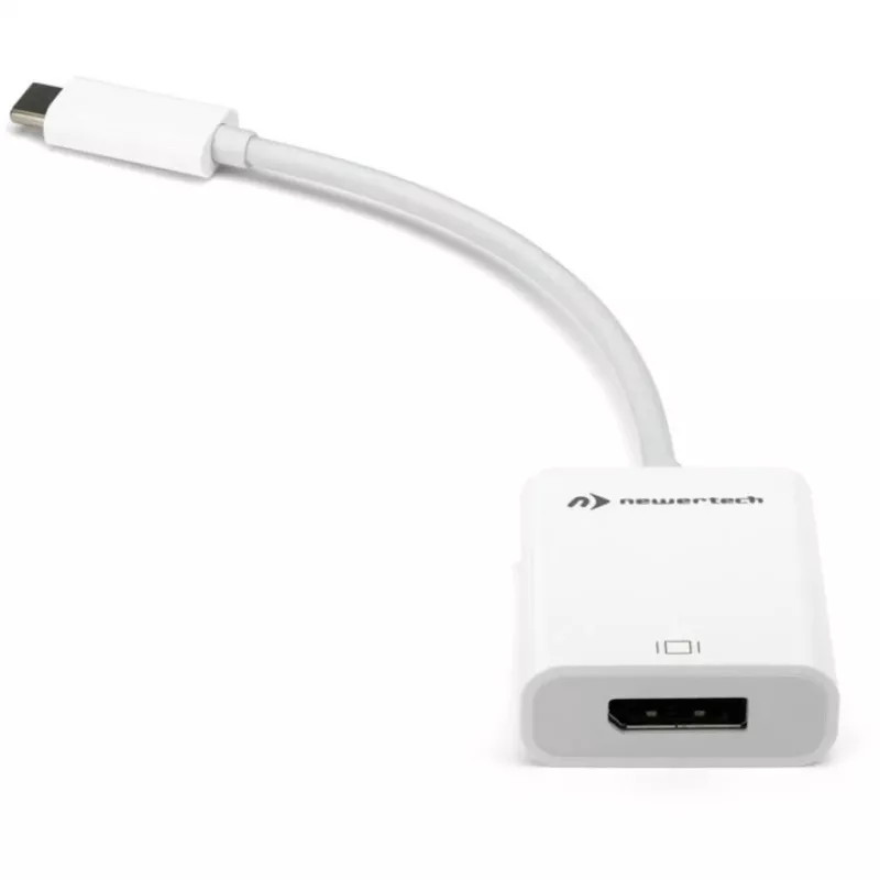 Adaptador USB, conector macho USB-C > conector hembra DisplayPort (Blanco, 11 cm)