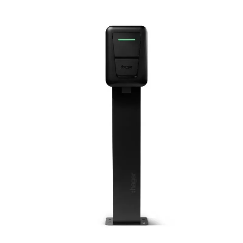 Estación de carga para VE de pared Hager witty one 11 kW de 3 fases con conector Tipo 2, RFID, Bluetooth, cable de 4,5 m, IP55, IK10
