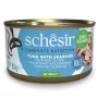 Schesir Oceanic Adult comida húmeda para gatos en gelatina con atún y lubina, 85 g