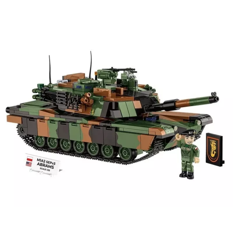 Set de construcción Cobi M1A2 SEPV3 Abrams modelo con 1.065 bloques