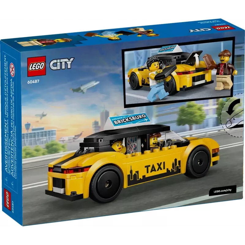LEGO CITY 60487 Taxi amarillo