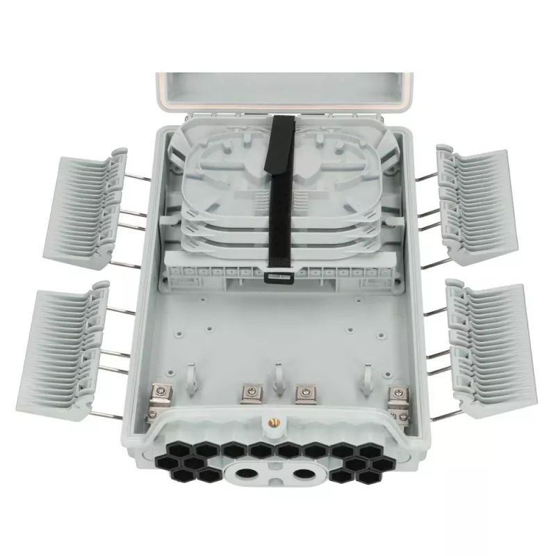 Caja de empalme de fibra óptica Extralink John, 16 empalmes