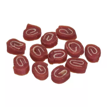 Snacks para perros PETITTO Sushi con pescado y pato 500 g — snacks de entrenamiento blandos hipoalergénicos, proteína 26 %, humedad 23 %