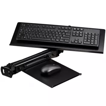 Bandeja para teclado y ratón Next Level Racing NLR-E019 Elite Black Edition – bandeja ajustable bajo la mesa para teclado y ratón