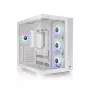 Caja de ordenador THERMALTAKE Midi S380 TG ARGB Blanco nieve — cristal templado, iluminación ARGB